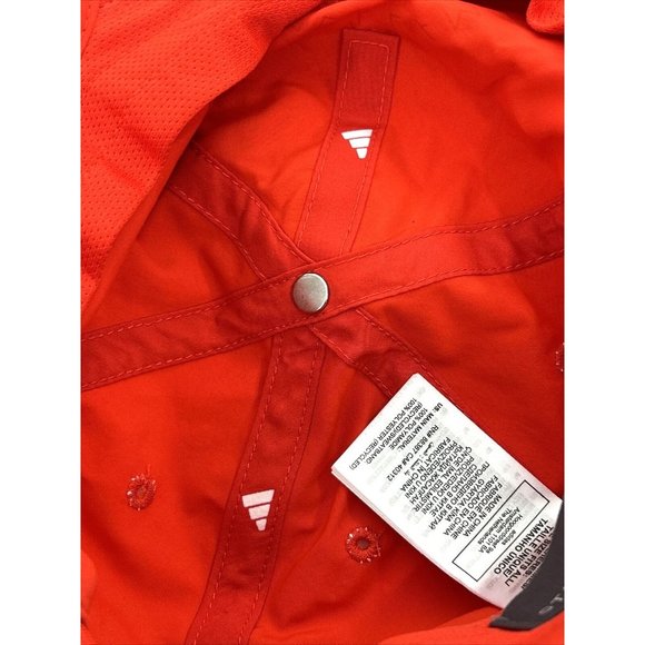 Adidas x Stella McCartney Red Baseball Cap Logo Drawstring Zip Pocket sweatband - Picture 9 of 15